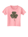 Distressed Traditional Irish Shamrock Toddler T-Shirt-Toddler T-Shirt-TooLoud-Candy-Pink-2T-Davson Sales