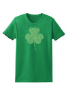 Distressed Traditional Irish Shamrock Womens Dark T-Shirt-TooLoud-Kelly-Green-X-Small-Davson Sales