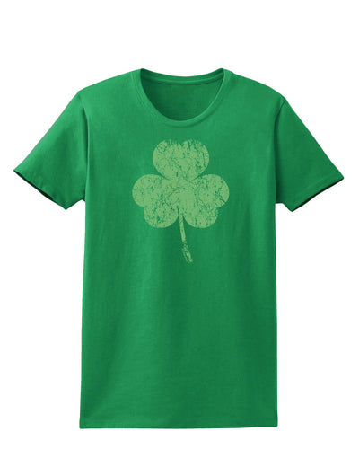 Distressed Traditional Irish Shamrock Womens Dark T-Shirt-TooLoud-Kelly-Green-X-Small-Davson Sales