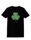 Distressed Traditional Irish Shamrock Womens Dark T-Shirt-TooLoud-Black-X-Small-Davson Sales