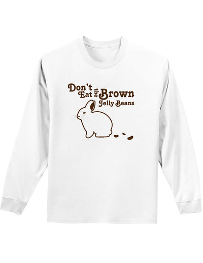 Diverse Selection of Easter-themed Adult T-Shirts with an Array of Entertaining Designs-Mens T-shirts-TooLoud-Dont-Eat-Brown-Jellybeans White-Small-Davson Sales