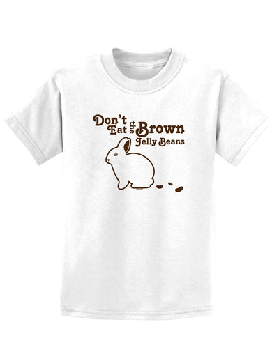 Diverse Selection of Easter-themed Adult T-Shirts with an Array of Entertaining Designs-Mens T-shirts-TooLoud-Dont-Eat-Brown-Jellybeans White-Small-Davson Sales