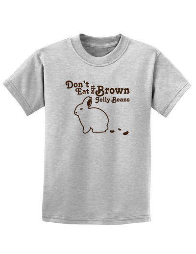 Diverse Selection of Easter-themed Adult T-Shirts with an Array of Entertaining Designs-Mens T-shirts-TooLoud-Dont-Eat-Brown-Jellybeans White-Small-Davson Sales