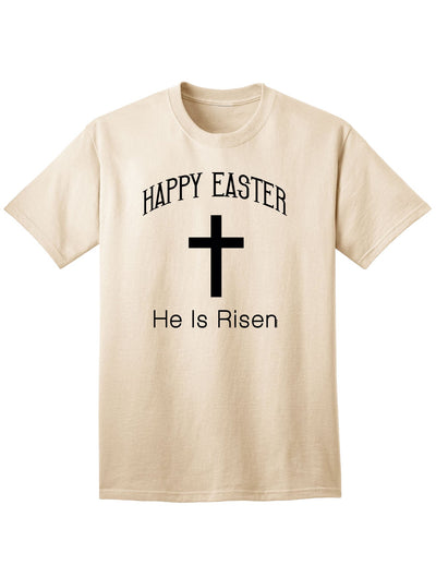 Diverse Selection of Easter-themed Adult T-Shirts with an Array of Entertaining Designs-Mens T-shirts-TooLoud-Happy-Easter-He-Is-Risen Natural-Small-Davson Sales