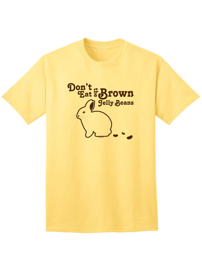 Diverse Selection of Easter-themed Adult T-Shirts with an Array of Entertaining Designs-Mens T-shirts-TooLoud-Dont-Eat-Brown-Jellybeans Yellow-Small-Davson Sales