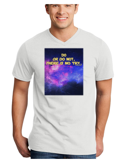 Do or Do Not Adult V-Neck T-shirt-Mens V-Neck T-Shirt-TooLoud-White-Small-Davson Sales