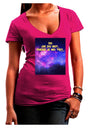 Do or Do Not Womens V-Neck Dark T-Shirt-Womens V-Neck T-Shirts-TooLoud-Hot-Pink-Juniors Fitted Small-Davson Sales