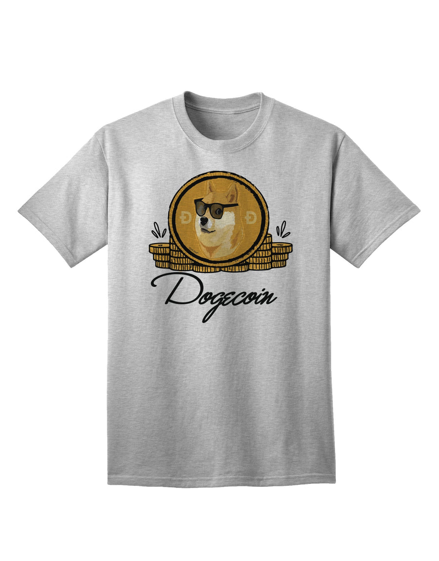 Doge Coins Adult T-Shirt - A Stylish and Trendy Addition to Your Wardrobe-Mens T-shirts-TooLoud-White-Small-Davson Sales