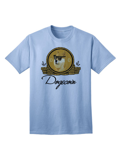 Doge Coins Adult T-Shirt - A Stylish and Trendy Addition to Your Wardrobe-Mens T-shirts-TooLoud-Light-Blue-Small-Davson Sales
