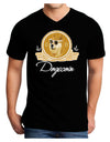 Doge Coins Adult V-Neck T-shirt-Mens T-Shirt-TooLoud-Black-Small-Davson Sales
