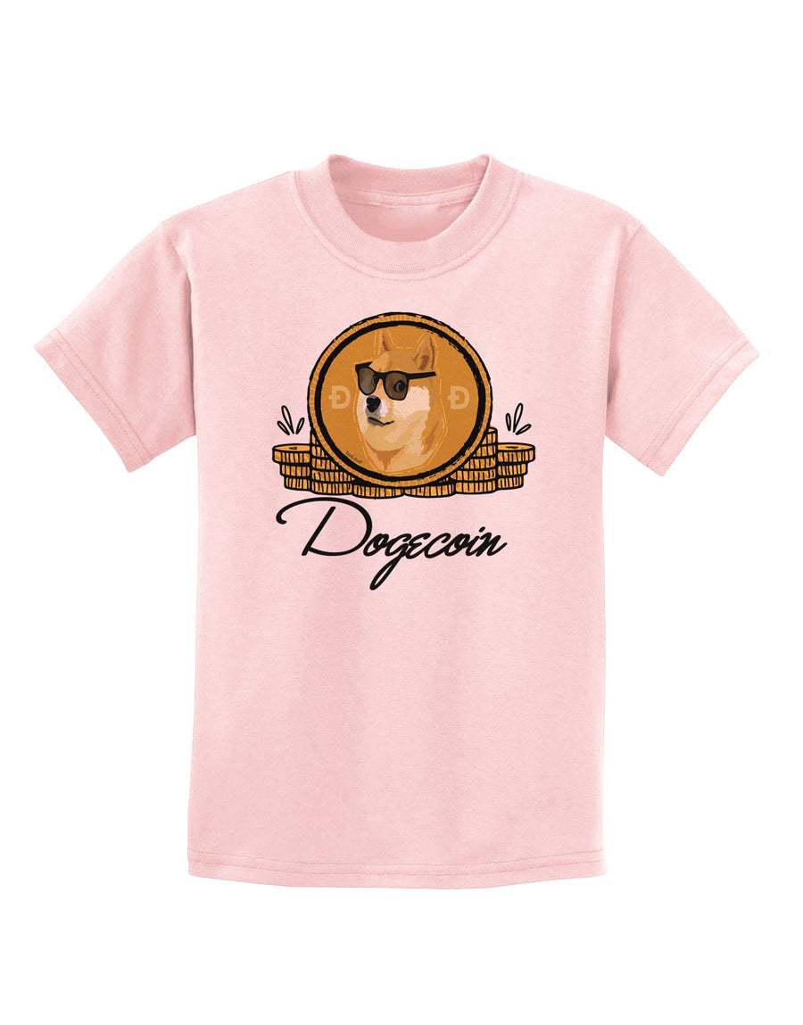 Doge Coins Childrens T-Shirt-Childrens T-Shirt-TooLoud-White-X-Small-Davson Sales
