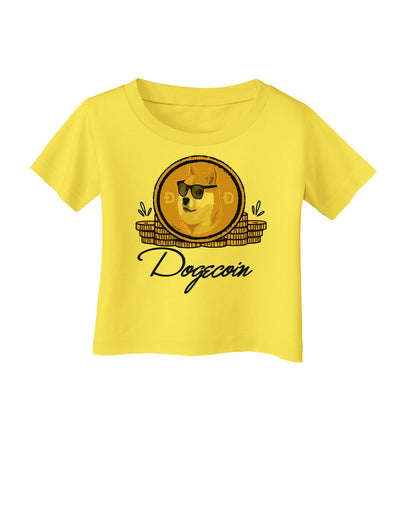 Doge Coins Infant T-Shirt-Infant T-Shirt-TooLoud-Yellow-06-Months-Davson Sales