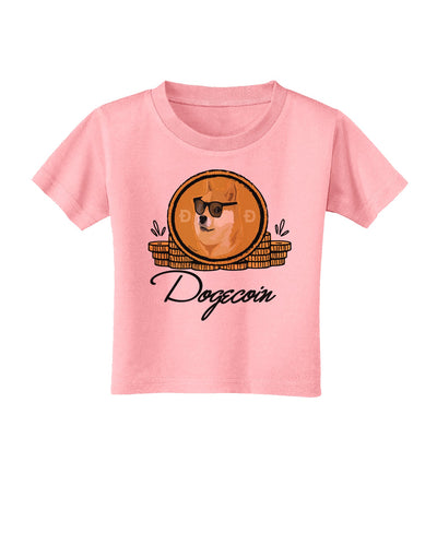 Doge Coins Toddler T-Shirt-Toddler T-shirt-TooLoud-Candy-Pink-2T-Davson Sales