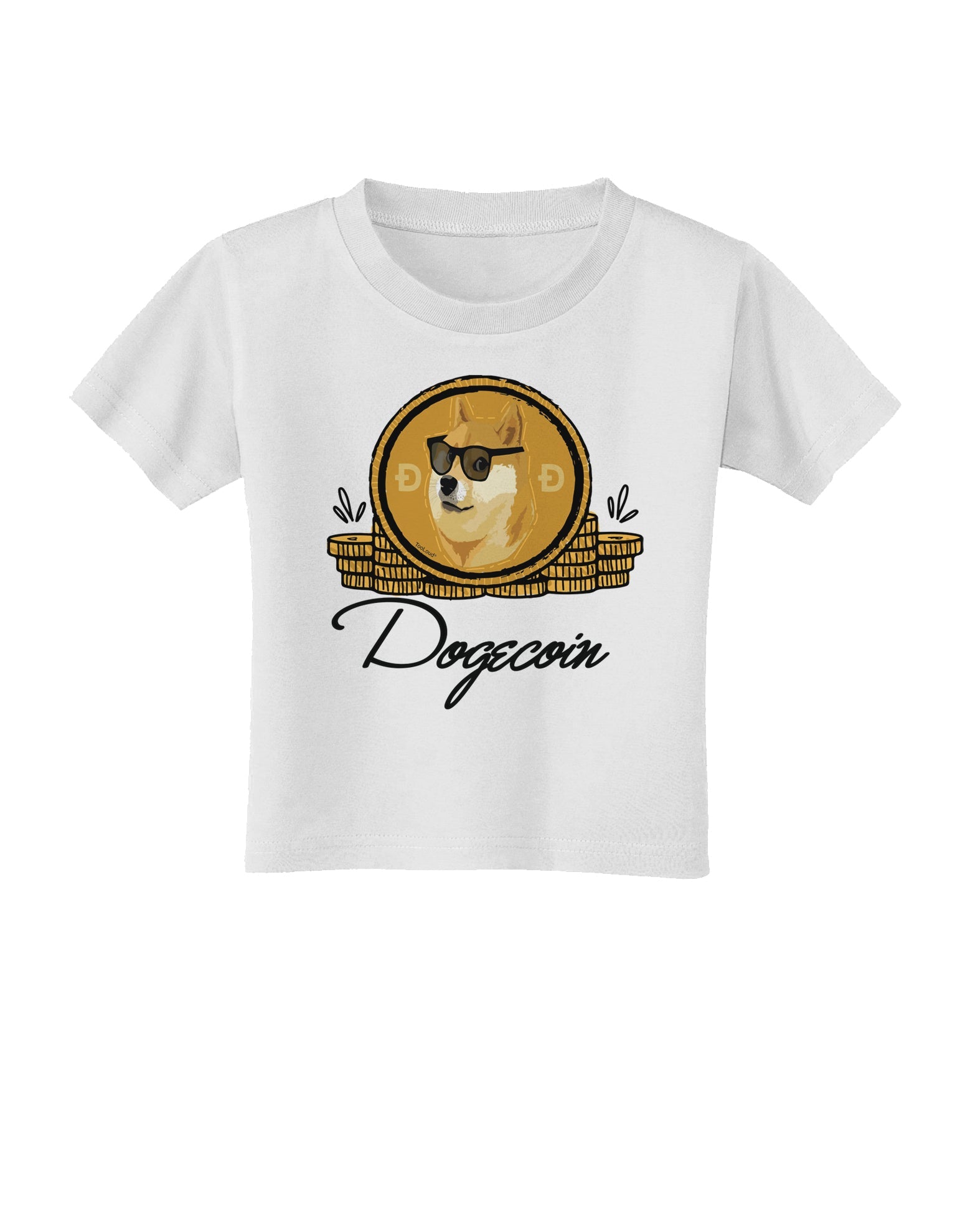 Doge Coins Toddler T-Shirt-Toddler T-shirt-TooLoud-White-2T-Davson Sales