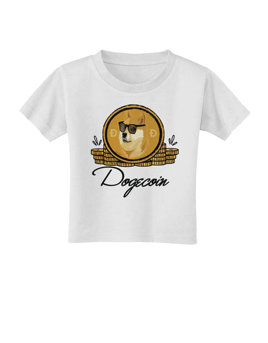 Doge Coins Toddler T-Shirt-Toddler T-shirt-TooLoud-White-2T-Davson Sales