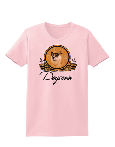 Doge Coins Womens T-Shirt-Womens T-Shirt-TooLoud-PalePink-X-Small-Davson Sales