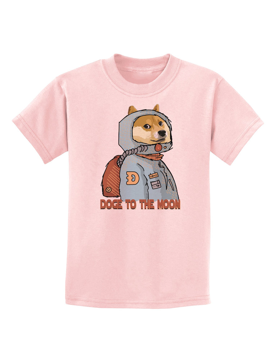 Doge to the Moon Childrens T-Shirt-Childrens T-Shirt-TooLoud-White-X-Small-Davson Sales