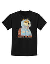 Doge to the Moon Childrens T-Shirt-Childrens T-Shirt-TooLoud-Black-X-Small-Davson Sales