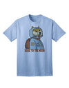 Doge to the Moon Adult T-Shirt Light-Blue 4XL Tooloud