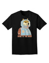 Doge to the Moon Dark Adult Dark T-Shirt Black 4XL Tooloud