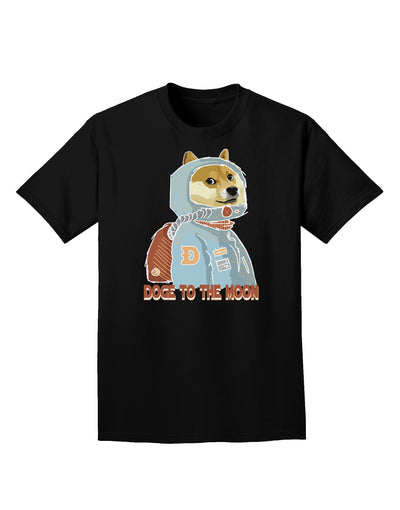 Doge to the Moon Premium Adult T-Shirt-Mens T-shirts-TooLoud-Black-Small-Davson Sales