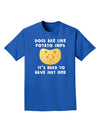 Dogs Are Like Potato Chips Adult Dark T-Shirt-Mens T-Shirt-TooLoud-Royal-Blue-Small-Davson Sales