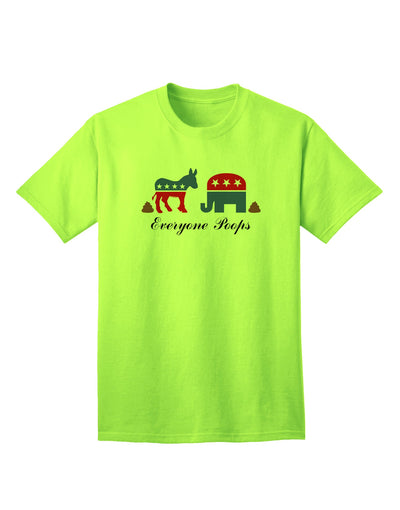 Donkey Elephant Adult T-Shirt - A Unique and Playful Addition to Your Wardrobe-Mens T-shirts-TooLoud-Neon-Green-Small-Davson Sales
