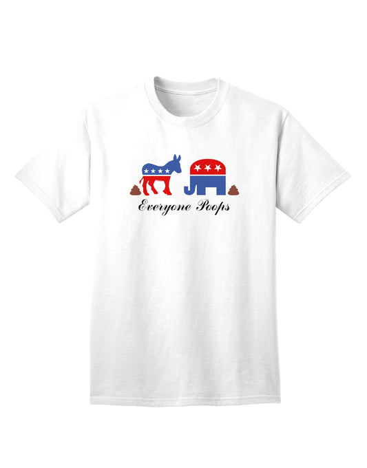 Donkey Elephant Adult T-Shirt - A Unique and Playful Addition to Your Wardrobe-Mens T-shirts-TooLoud-White-Small-Davson Sales