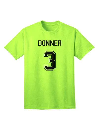 Donner 3 Adult T-Shirt - Premium Reindeer Jersey-Mens T-shirts-TooLoud-Neon-Green-Small-Davson Sales