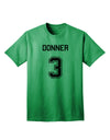 Donner 3 Adult T-Shirt - Premium Reindeer Jersey-Mens T-shirts-TooLoud-Kelly-Green-Small-Davson Sales