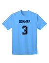 Donner 3 Adult T-Shirt - Premium Reindeer Jersey-Mens T-shirts-TooLoud-Aquatic-Blue-Small-Davson Sales