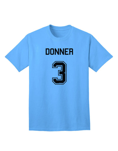 Donner 3 Adult T-Shirt - Premium Reindeer Jersey-Mens T-shirts-TooLoud-Aquatic-Blue-Small-Davson Sales