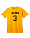 Donner 3 Adult T-Shirt - Premium Reindeer Jersey-Mens T-shirts-TooLoud-Gold-Small-Davson Sales