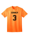 Donner 3 Adult T-Shirt - Premium Reindeer Jersey-Mens T-shirts-TooLoud-Neon-Orange-Small-Davson Sales