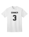 Donner 3 Adult T-Shirt - Premium Reindeer Jersey-Mens T-shirts-TooLoud-White-Small-Davson Sales