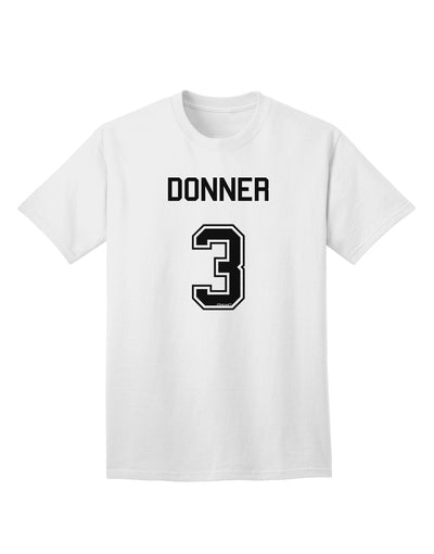 Donner 3 Adult T-Shirt - Premium Reindeer Jersey-Mens T-shirts-TooLoud-White-Small-Davson Sales