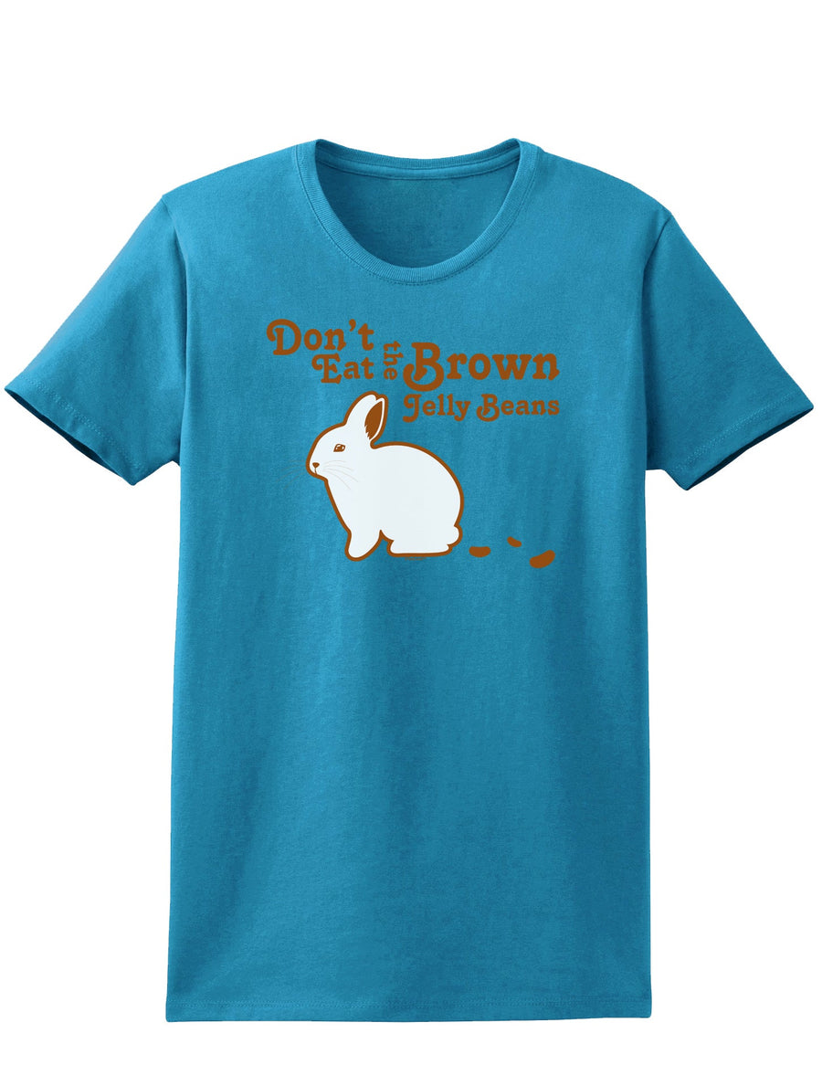 Dont Eat Brown Jellybeans Easter Womens Dark T-Shirt - Ladies-TooLoud-Kelly-Green-X-Small-Davson Sales