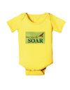 Don't Just Fly SOAR Baby Romper Bodysuit-Baby Romper-TooLoud-Yellow-06-Months-Davson Sales