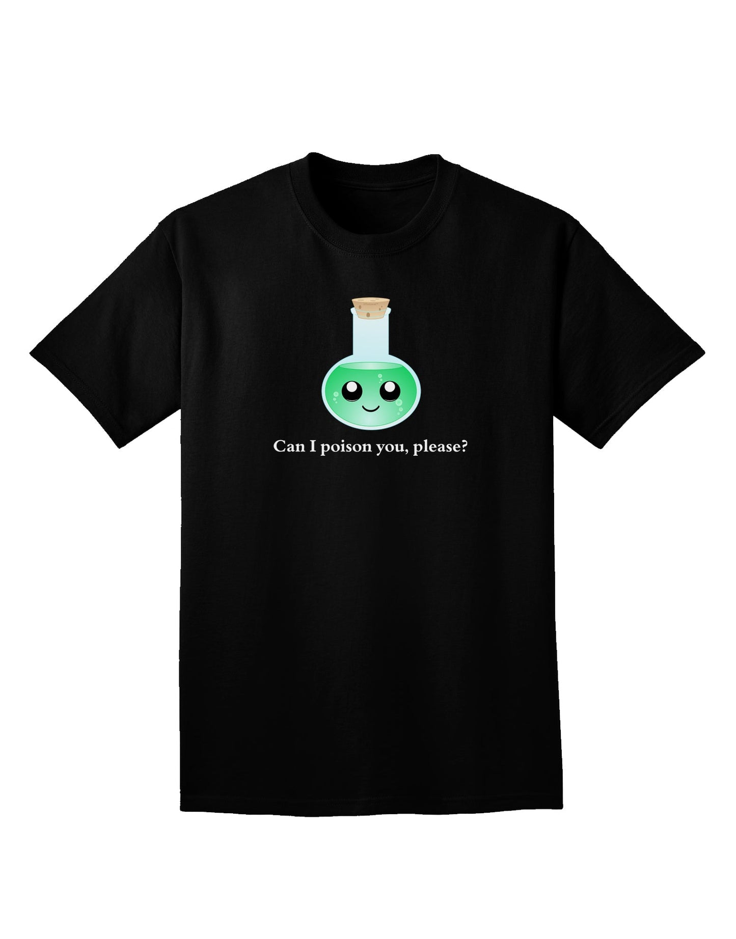 Don't Make Me Poison You Adult Dark V-Neck T-Shirt-Mens V-Neck T-Shirt-TooLoud-Black-Small-Davson Sales