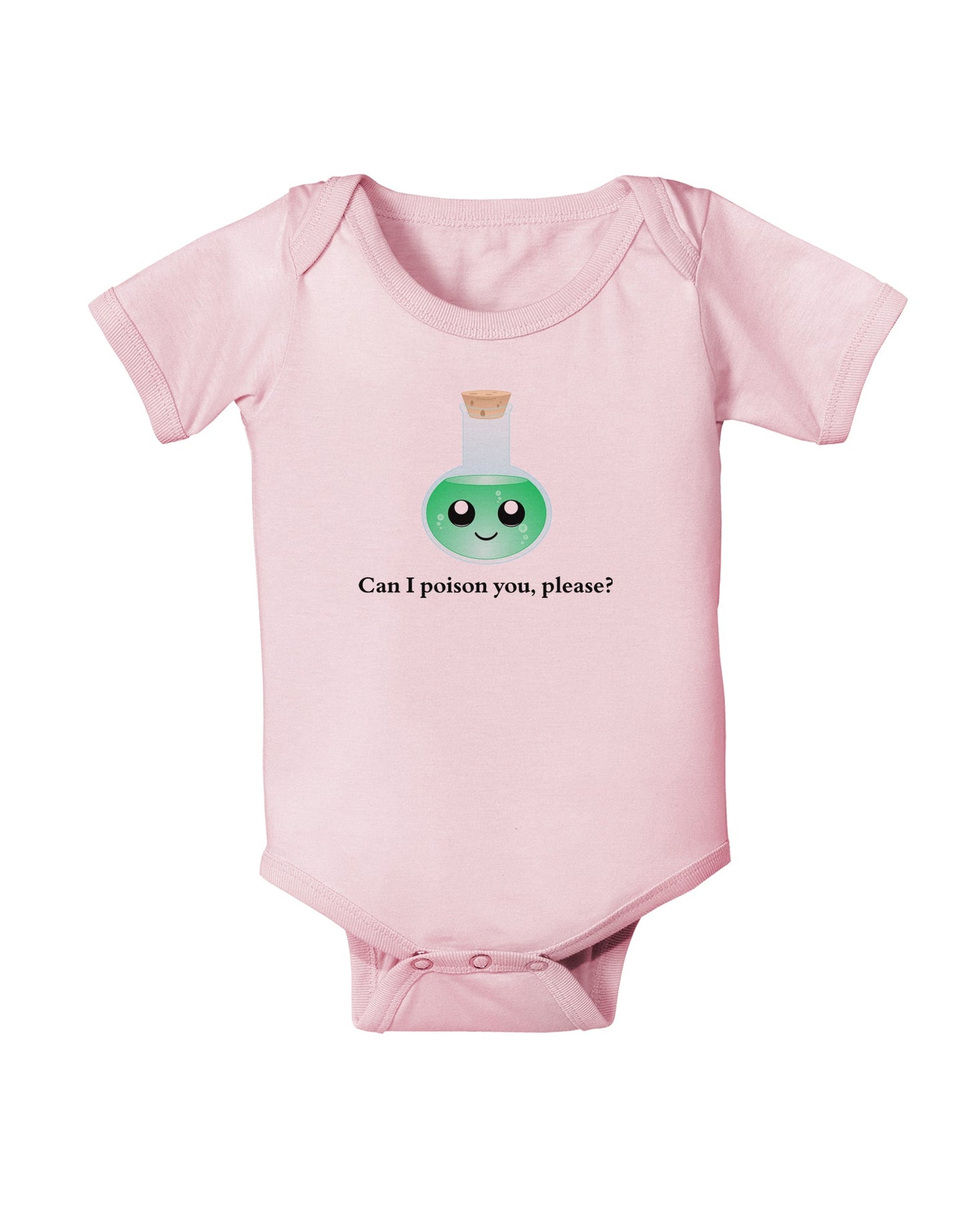 Don't Make Me Poison You Baby Romper Bodysuit-Baby Romper-TooLoud-Light-Pink-06-Months-Davson Sales