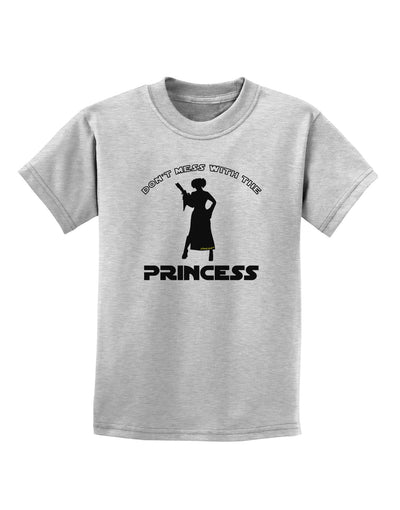 Don't Mess With The Princess Childrens T-Shirt-Childrens T-Shirt-TooLoud-AshGray-X-Small-Davson Sales
