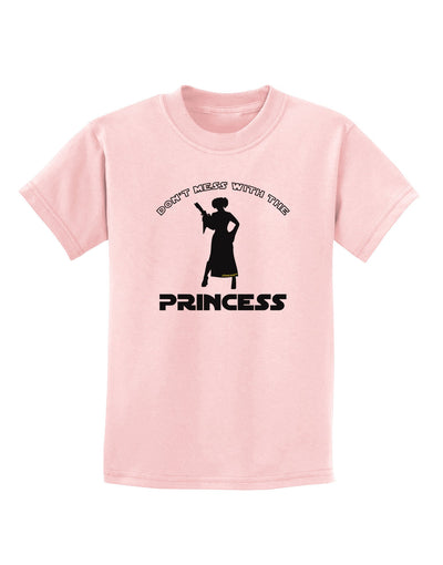 Don't Mess With The Princess Childrens T-Shirt-Childrens T-Shirt-TooLoud-PalePink-X-Small-Davson Sales