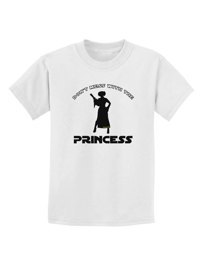 Don't Mess With The Princess Childrens T-Shirt-Childrens T-Shirt-TooLoud-White-X-Small-Davson Sales