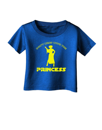 Don't Mess With The Princess Infant T-Shirt Dark-Infant T-Shirt-TooLoud-Royal-Blue-06-Months-Davson Sales