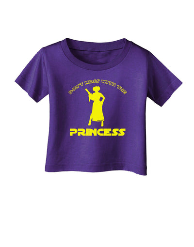 Don't Mess With The Princess Infant T-Shirt Dark-Infant T-Shirt-TooLoud-Purple-06-Months-Davson Sales