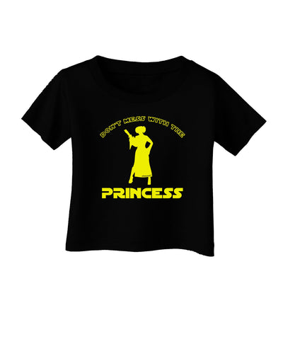 Don't Mess With The Princess Infant T-Shirt Dark-Infant T-Shirt-TooLoud-Black-06-Months-Davson Sales