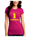 Don't Mess With The Princess Juniors Petite Crew Dark T-Shirt-T-Shirts Juniors Tops-TooLoud-Hot-Pink-Juniors Fitted Small-Davson Sales