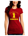 Don't Mess With The Princess Juniors Petite Crew Dark T-Shirt-T-Shirts Juniors Tops-TooLoud-Red-Juniors Fitted Small-Davson Sales