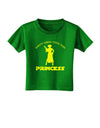 Don't Mess With The Princess Toddler T-Shirt Dark-Toddler T-Shirt-TooLoud-Clover-Green-2T-Davson Sales