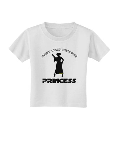 Don't Mess With The Princess Toddler T-Shirt-Toddler T-Shirt-TooLoud-White-2T-Davson Sales